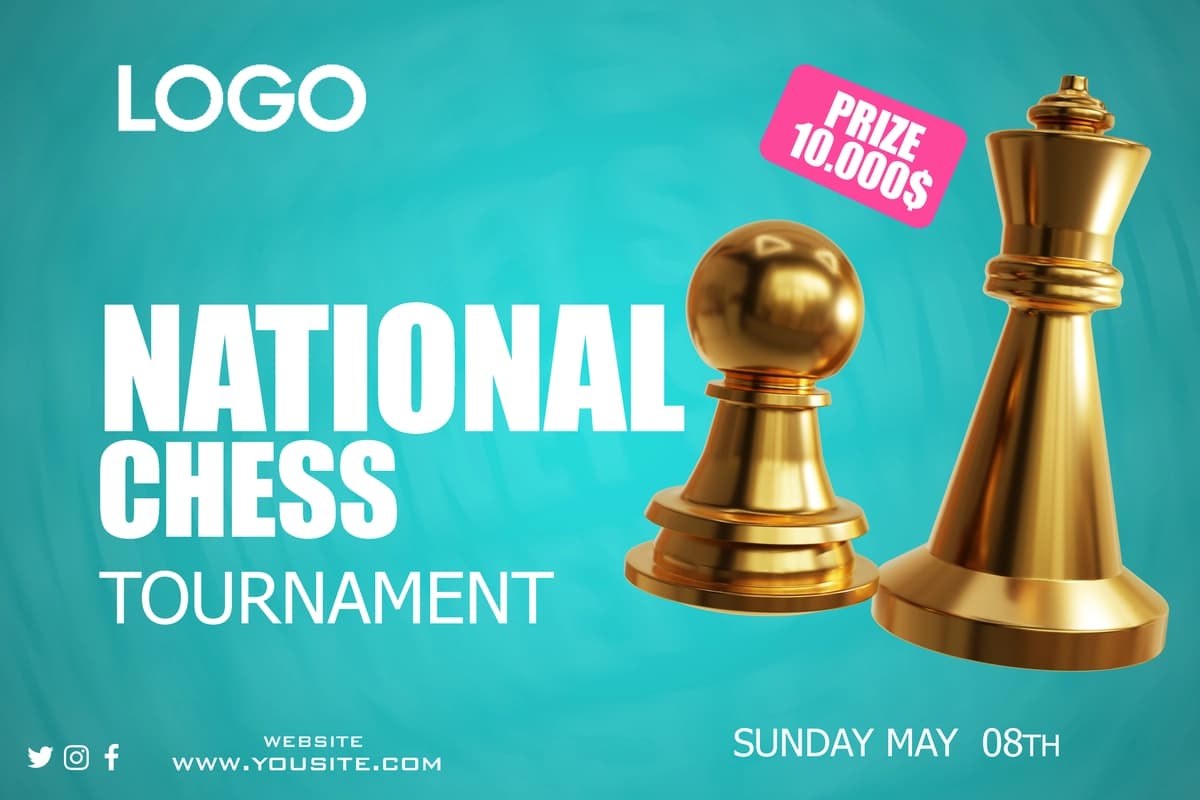 Plakat milliy biznes turniri AQSh | Poster national business tournament usa