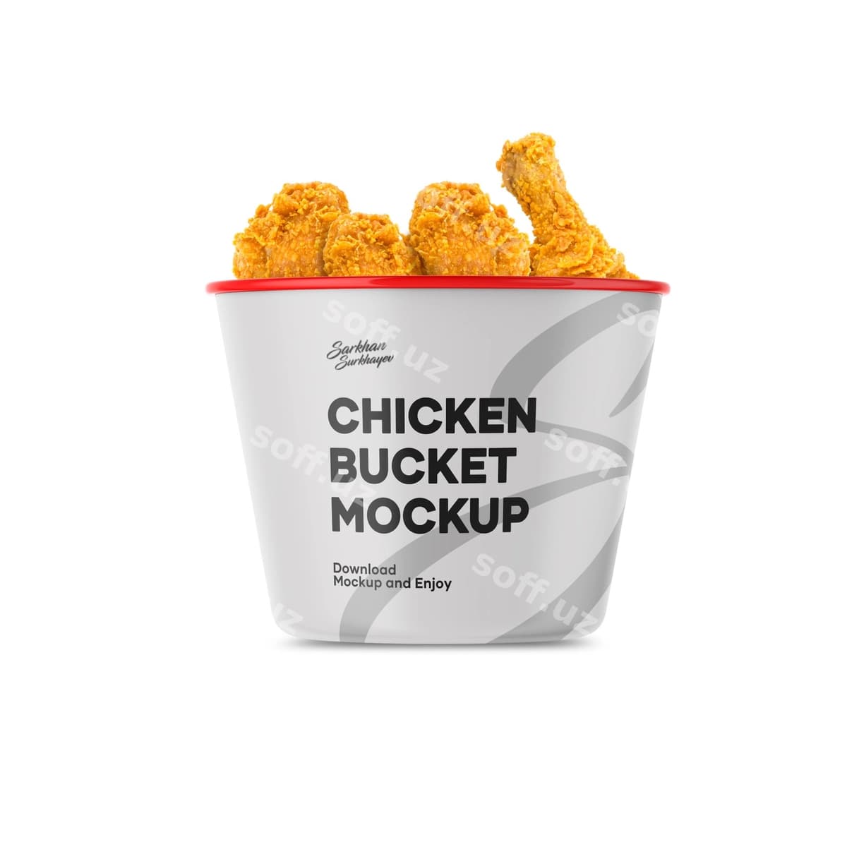 Tovuq vedro namunasi | Chicken bucket mockup