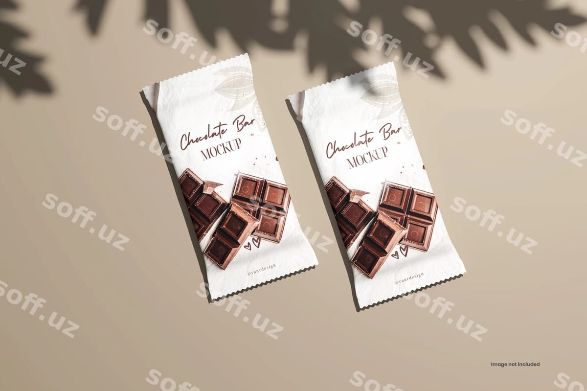 Shokolad bar maketi | Chocolate bar mockup