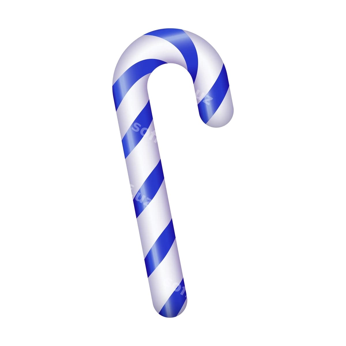 Yuldu shirin to‘xtongina oq illustratsiyasi | Christmas candy cane illustration white