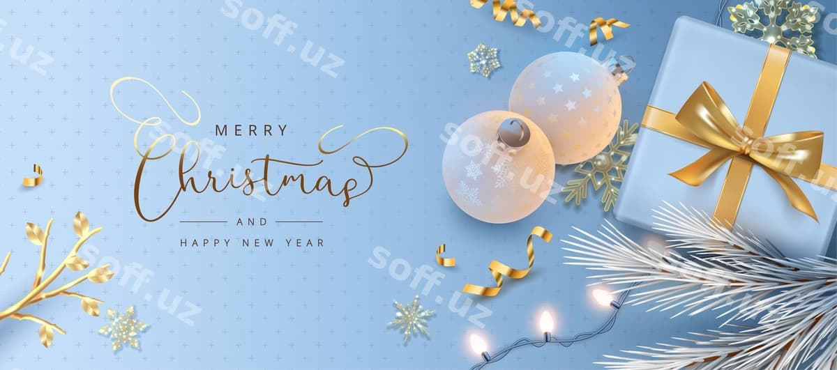Yangi yil va Christmas banneri | Christmas new year banner