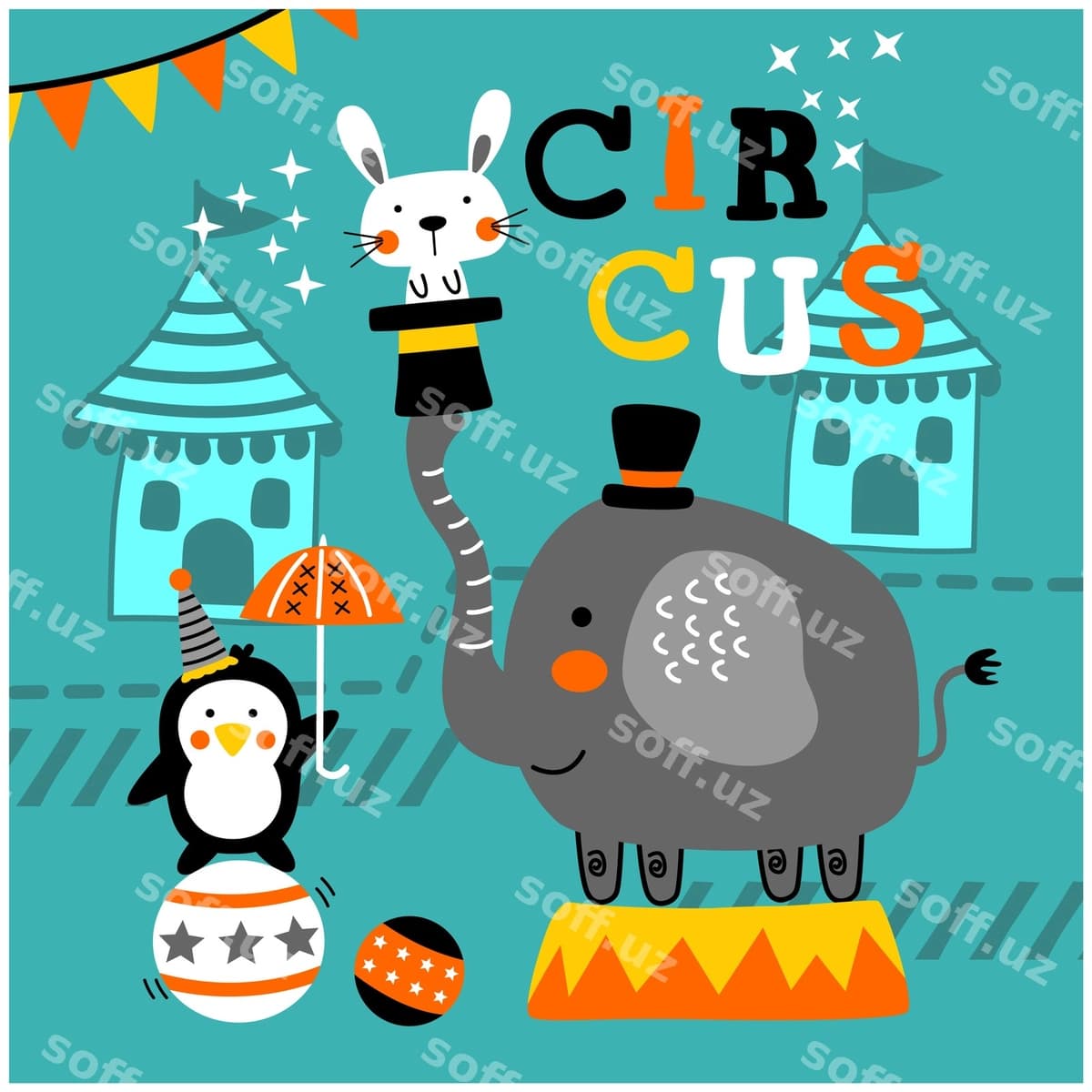 Sirk bayrami gulbishik hayvon multfilmi | Circus celebration funny animal cartoon