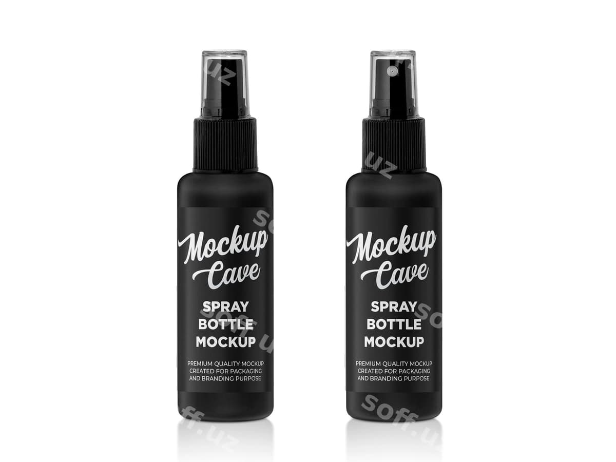 Shaffof stakan sprey flakon namunasi | Clear glass spray bottle mockup