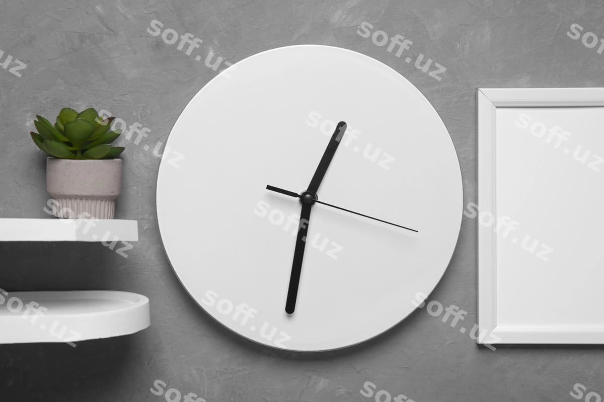 Soat devori maketi dizayni | Clock wall mockup design