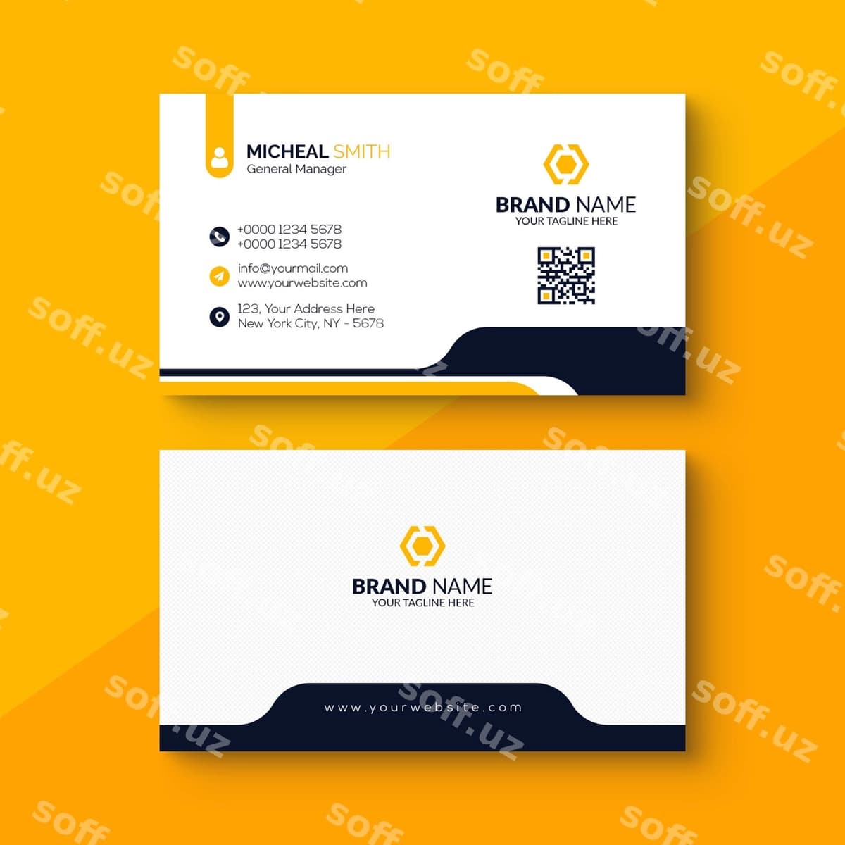 Kompaniya biznes karta shabloni | Company business card template