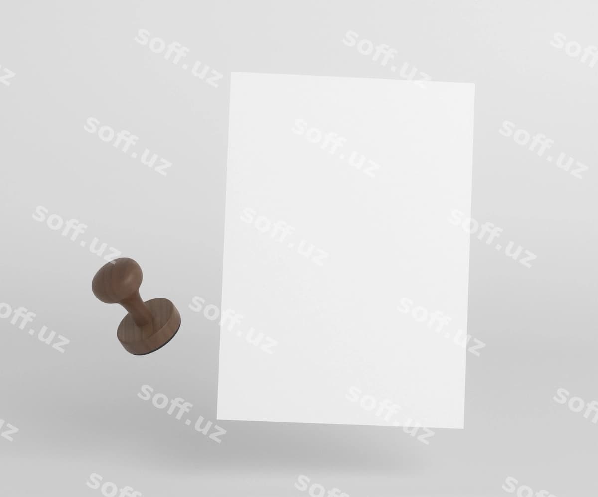 Kompositsiya qog'ozi yopishqichi namunasi | Composition paper seal mock up