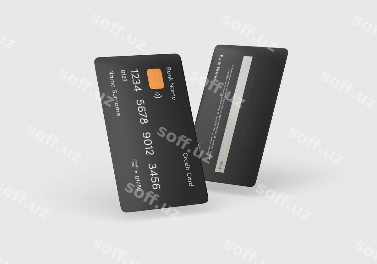 Kredit karta namunasi | Credit card mockup