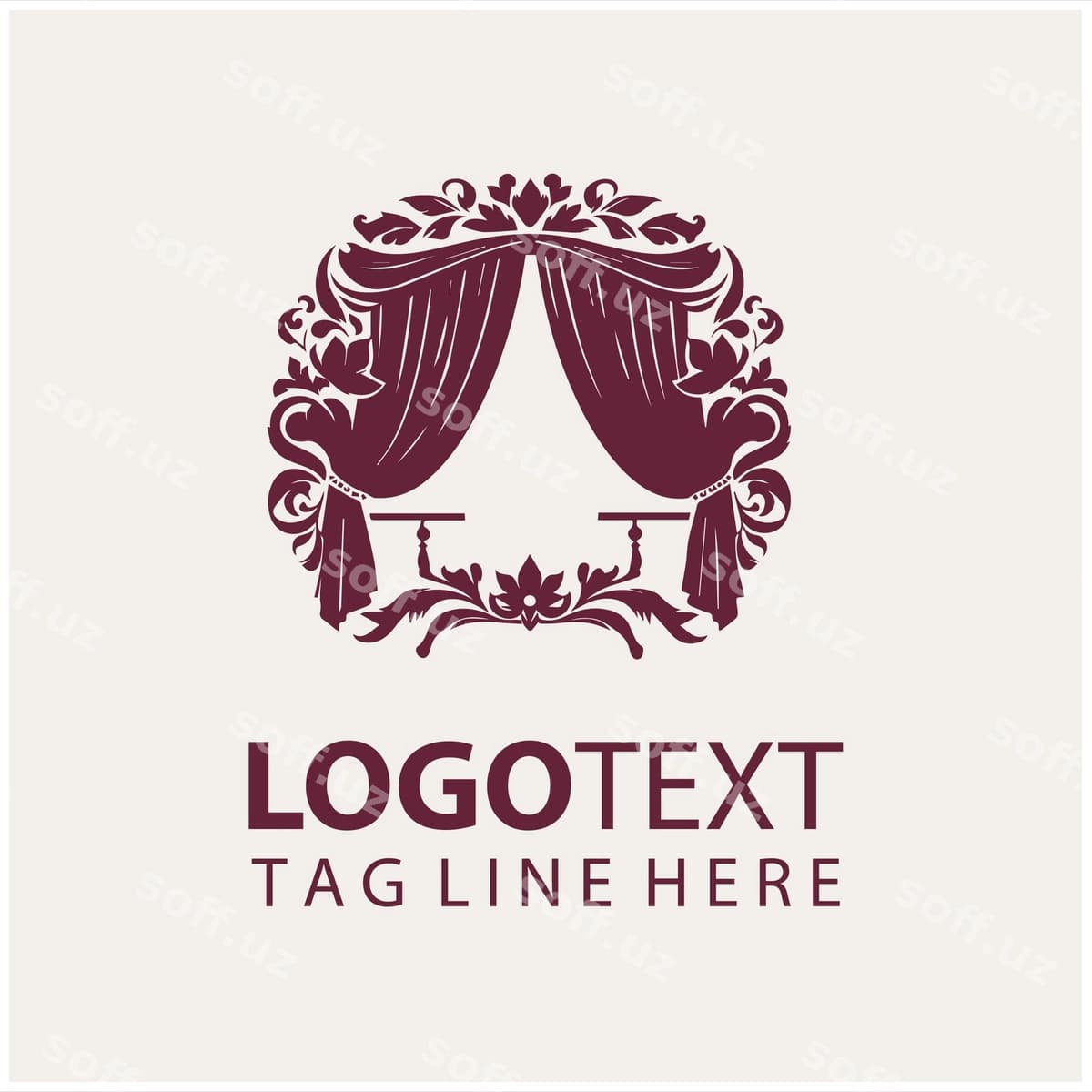 Parda logotipi vektori | Curtain logo vector