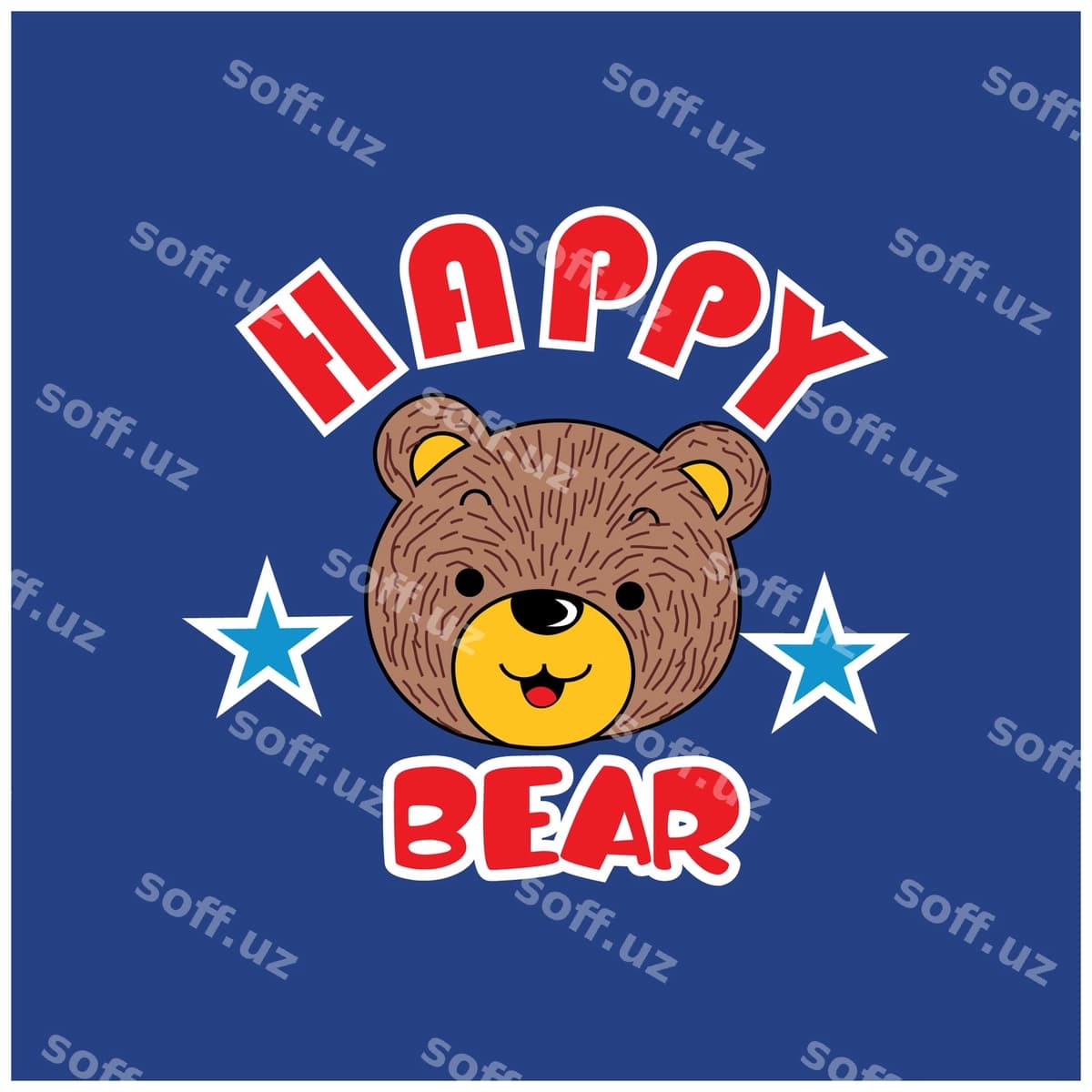 Yoqimli ayiq multfilmi vektor tasviri | Cute bear cartoon vector illustration