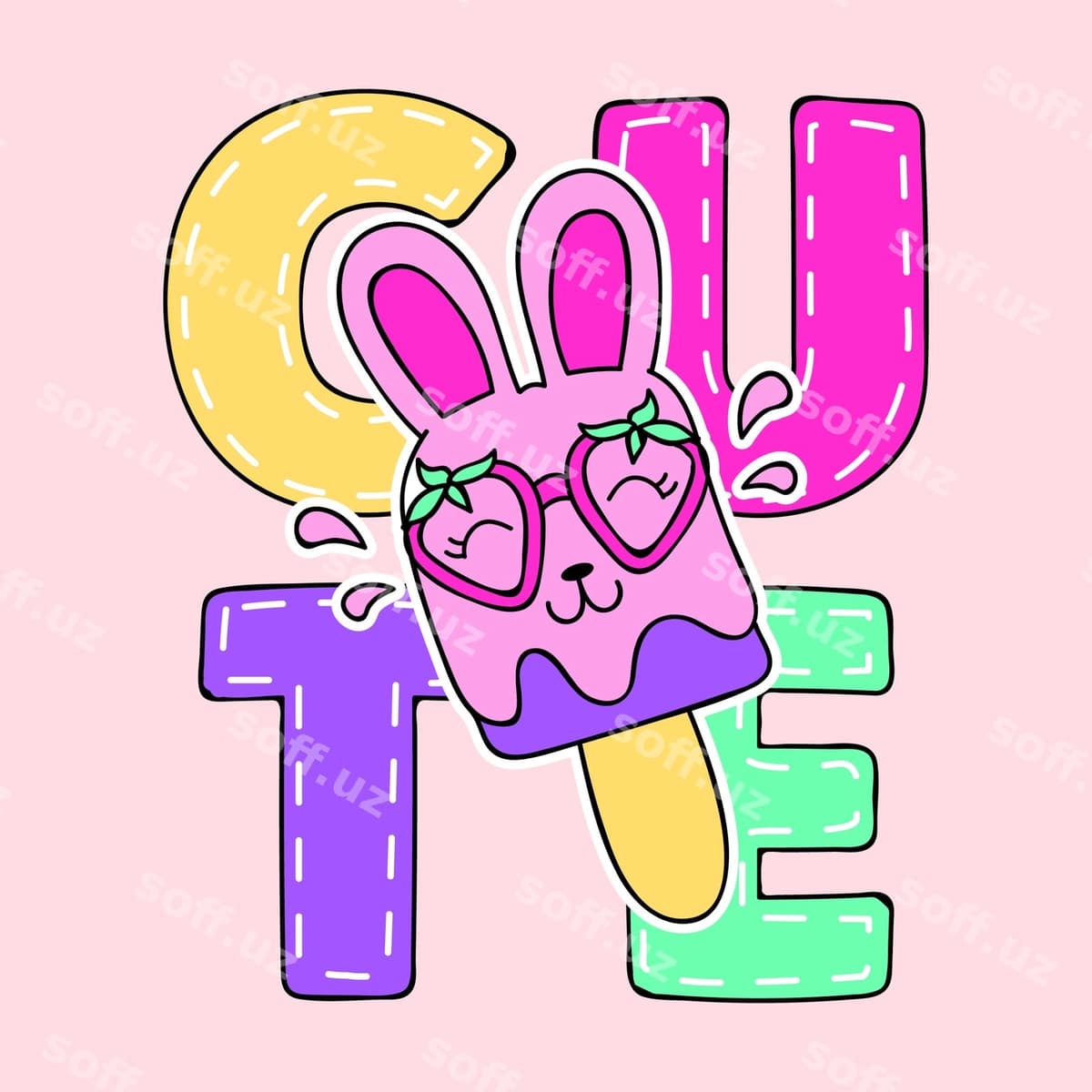 Chiroyli tulki muzza popp | Cute bunny ice cream pop