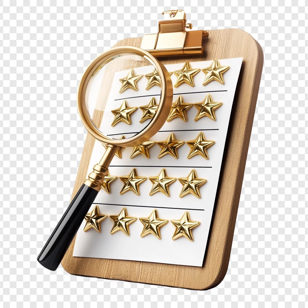 Besh yulduzli kattalashtiruvchi oyna | Magnifying glass five stars