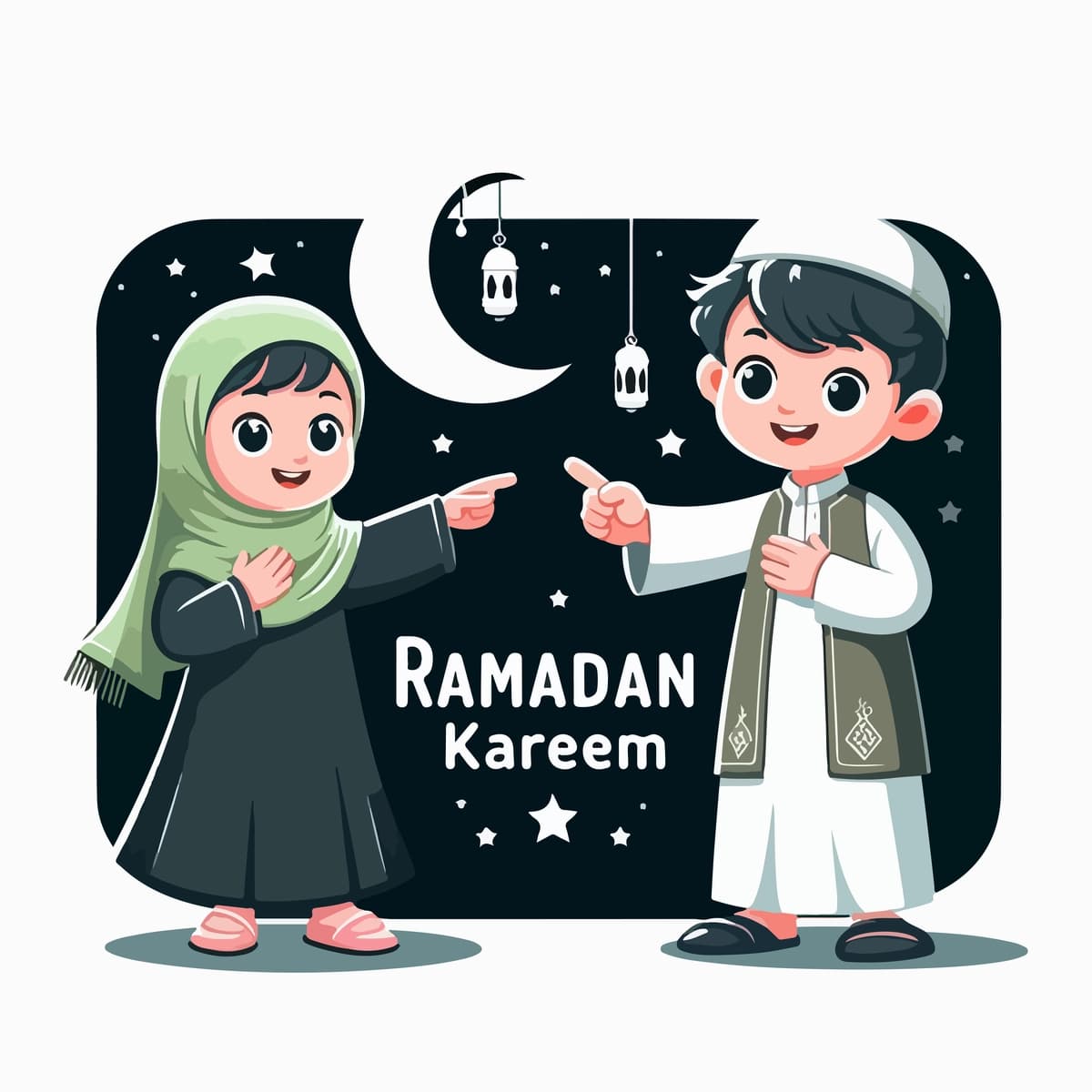Yoqimli musulmon bola ishora qilmoqda | Cute muslim child is expressing pointing