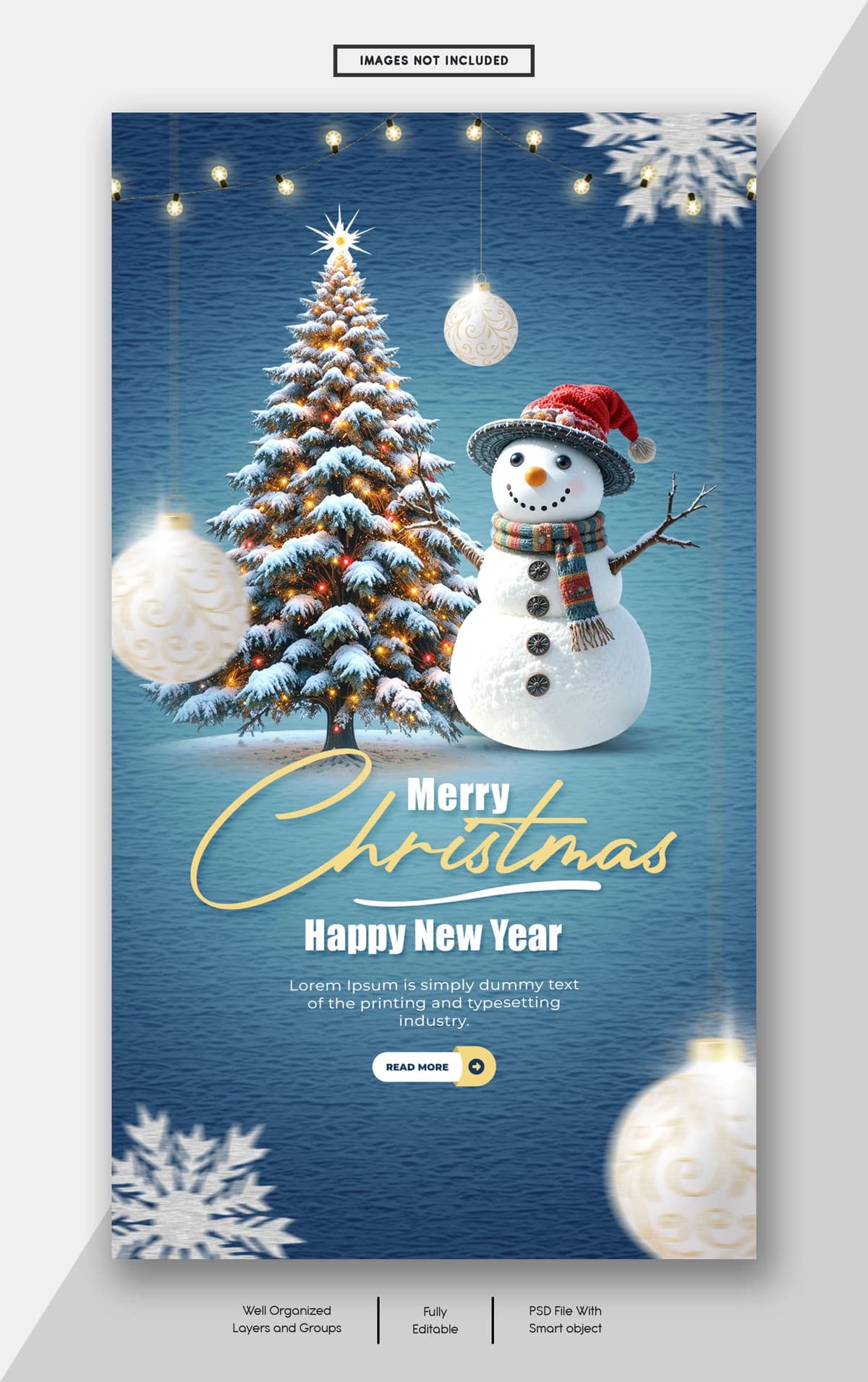 Rojdestvo muborak yangi yil 2026 instagram facebook hikoyasi dizayni | Merry christmas happy new year 2026 instagram facebook story design