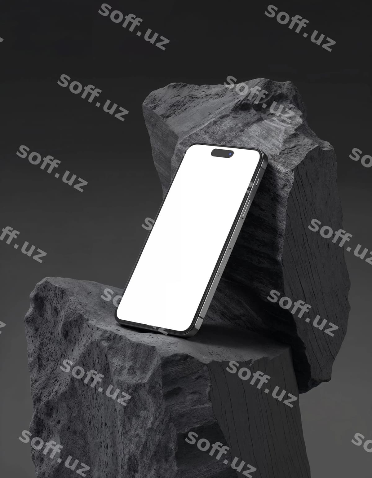 To'q rangli estetik telefon maketi | Dark aesthetic phone mockup