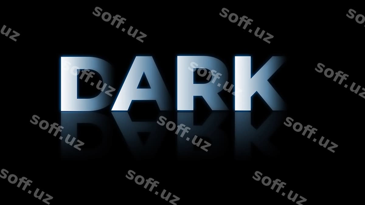 To'q matn uslubi effekti psd | Dark text style effect psd