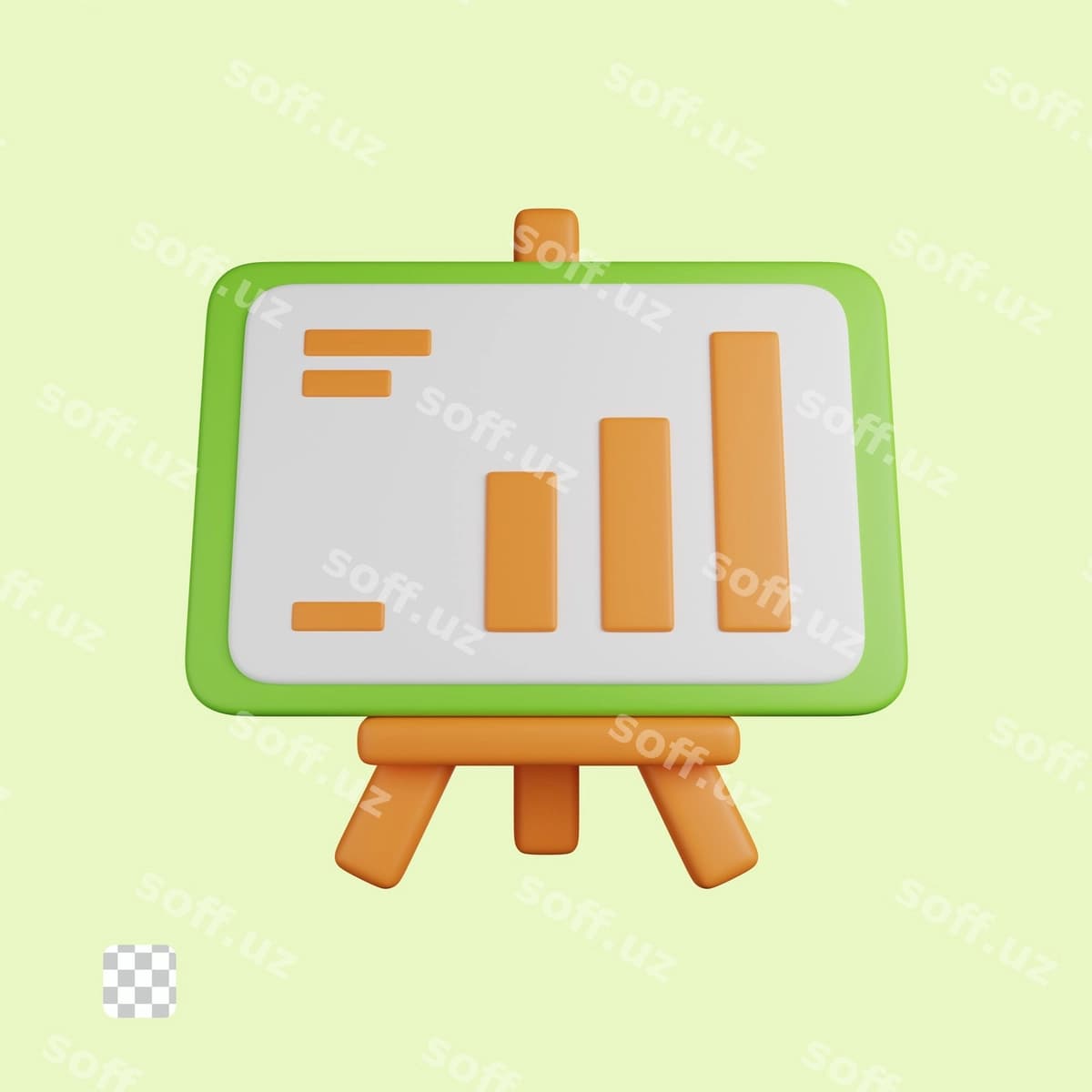Ma'lumotlarni tahlil qilish 3D belgisi | Data analysis 3d icon
