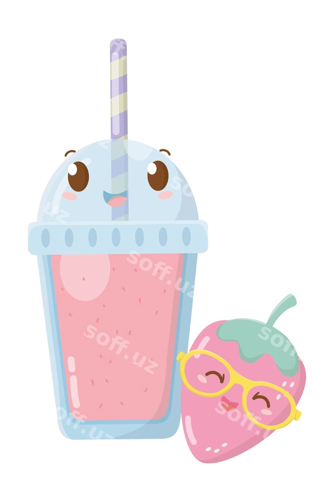 Shirin, mazali multfil'm illustratsiyasi | Delicious tasty cartoon illustration