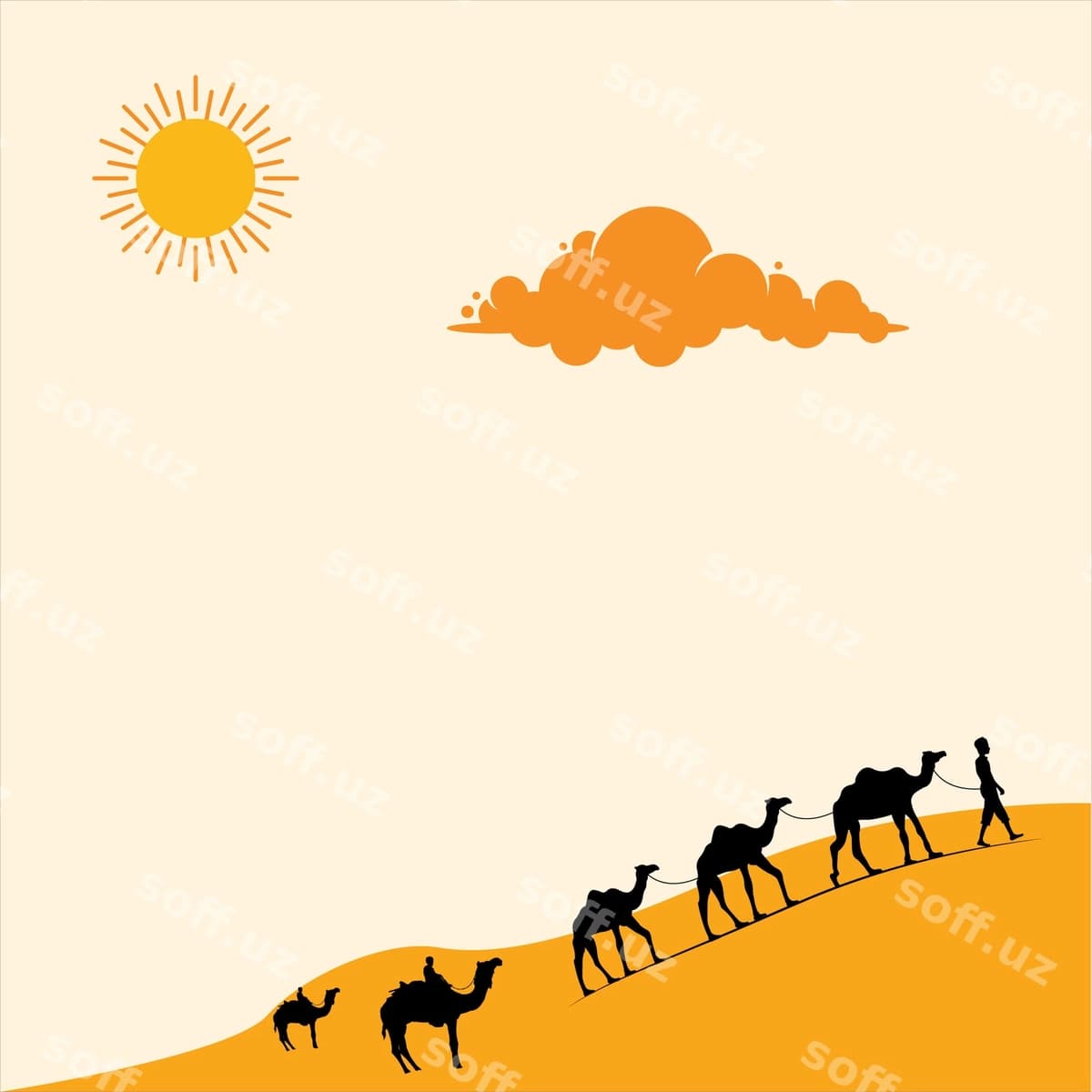 Choʻl foni | Desert background