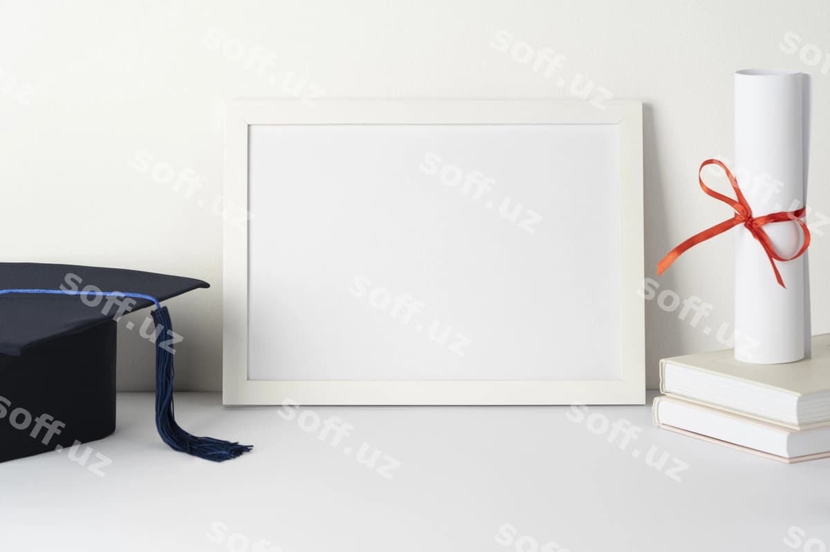 Diploma ramkasi mockup dizayni | Diploma frame mockup design