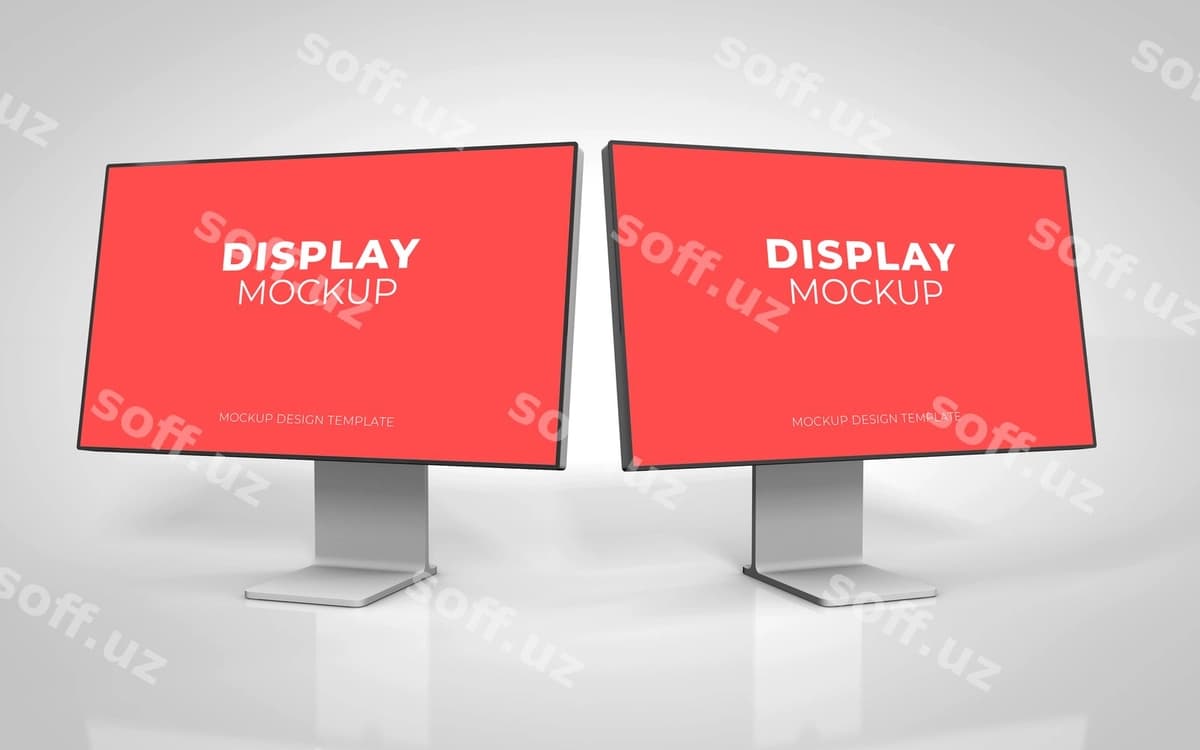 Ekran namunasi ajraltirilgan | Display screen mockup isolated