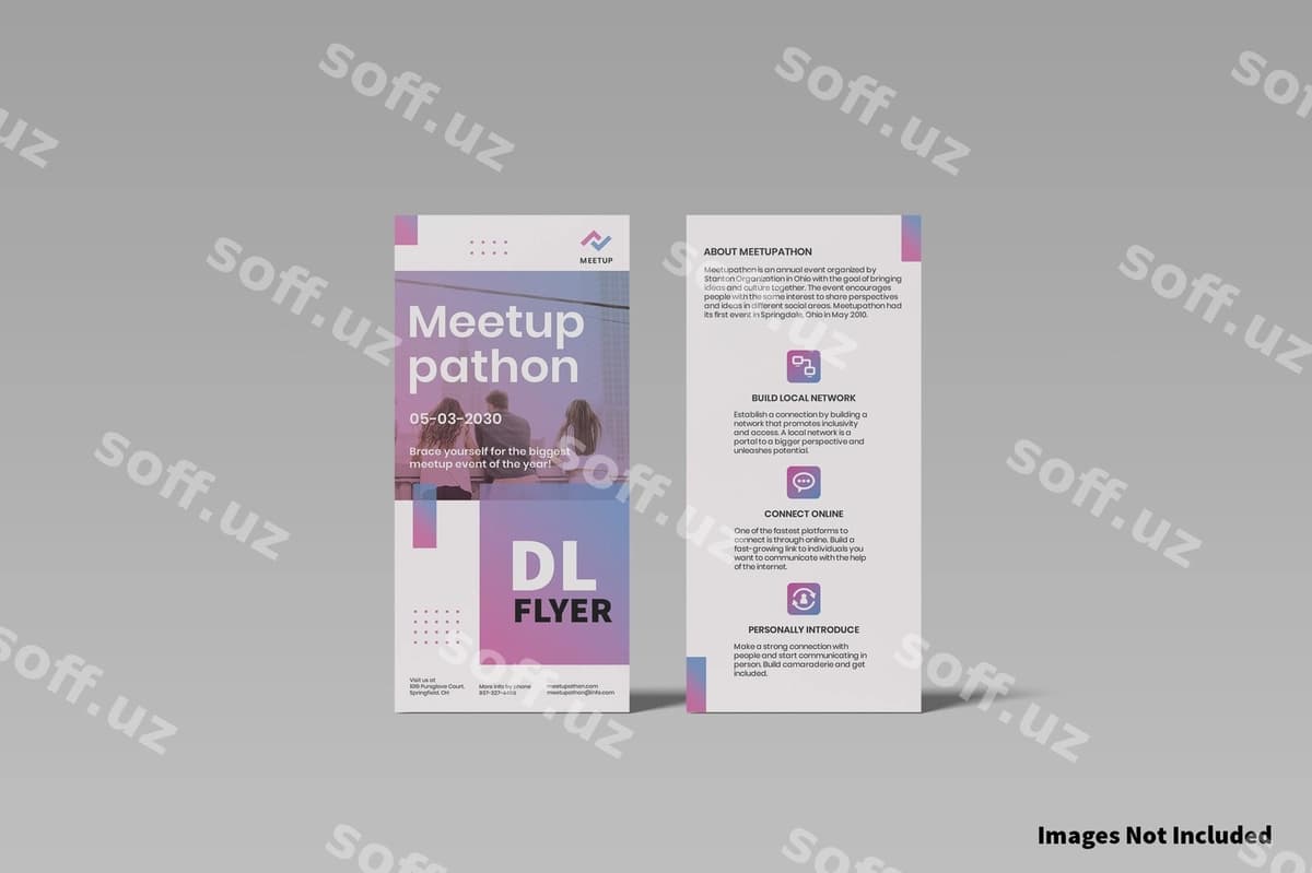 DL varaqasining maketi | Dl flyer mockup