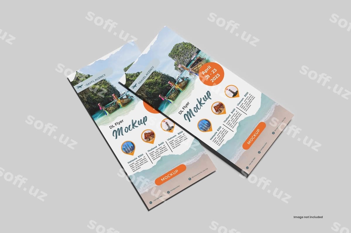 Dl flyer psd maketi | Dl flyer psd mockup