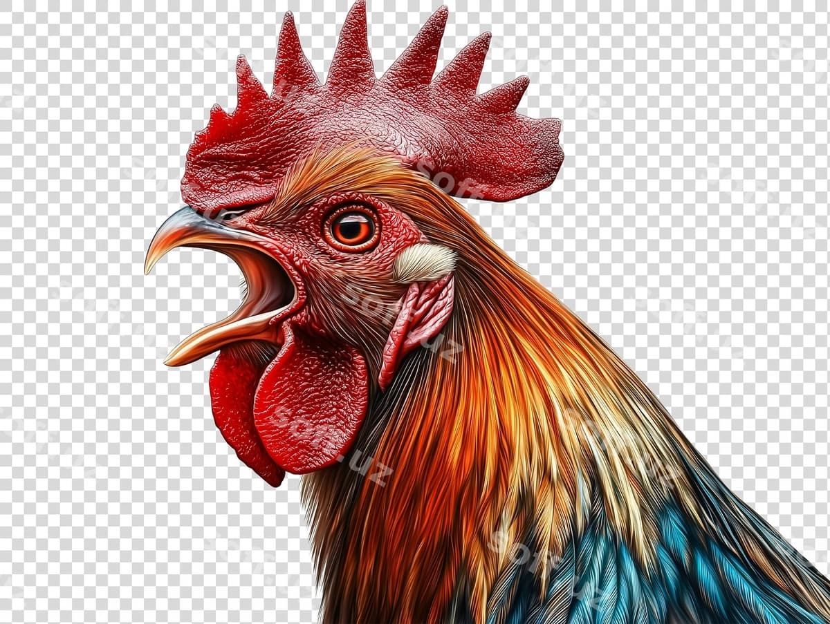 Qizil boshli tovuqni chizish | Drawing chicken with red head