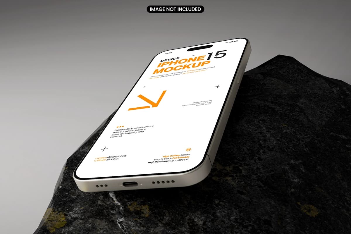 Iphone 15 maketi | Iphone 15 mockup