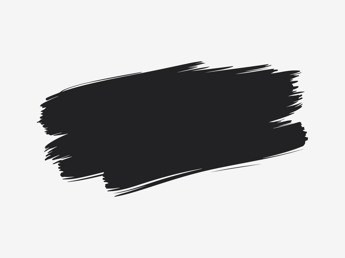 Qora va oq rangli cho'tka bilan chizilgan banner fon rasmi | Black white brush stroke banner background