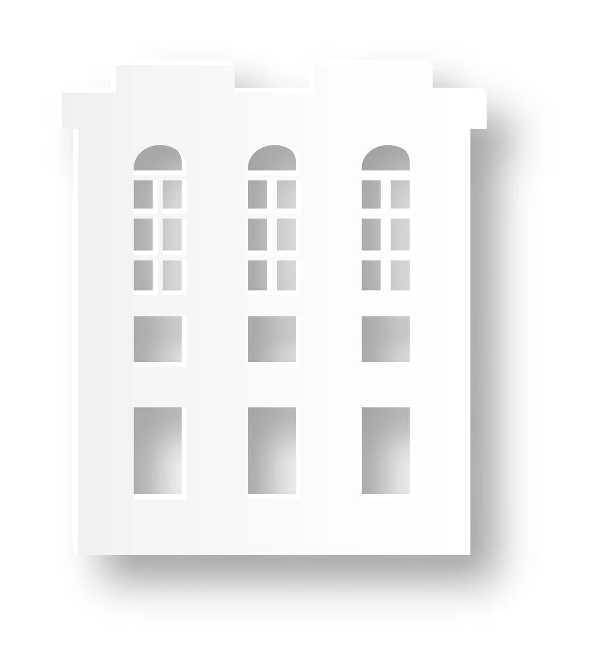 Haqiqiy qog'ozli oq shahar uyini qurish | Building realistic paper cut white city house