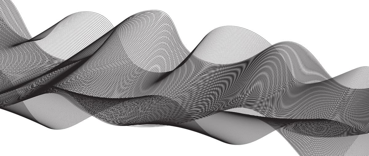 Mavhum qora to'lqinli lentalar chiziqlar bilan yasalgan qora to'lqinli egri chiziqlar aylanib turadi | Abstract black wavy ribbons made lines black wavy curved lines swirls