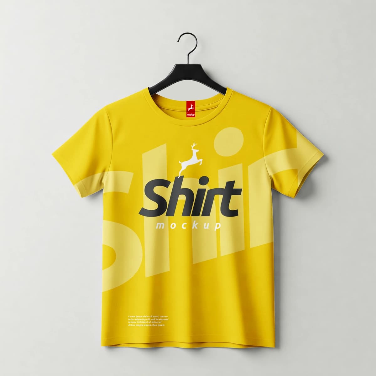 Premium futbolka maketi aqlli ob'ektni tahrirlash mumkin | Premium t shirt mockup smart object editable design