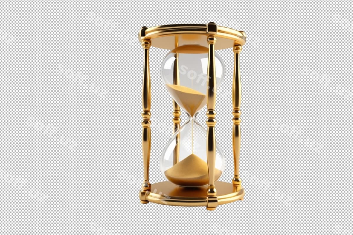 Chiroyli soat qutisi o'tpash to'plari bilan | Elegant hourglass with golden sands