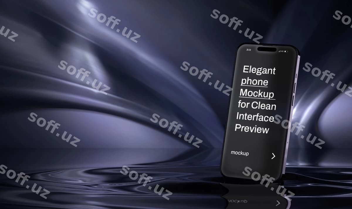 Elegant telefon namunasi | Elegant phone mockup