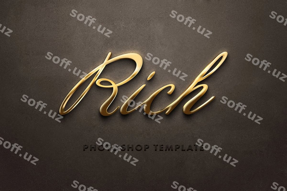 Hayot effekti | Fancy gold text effect