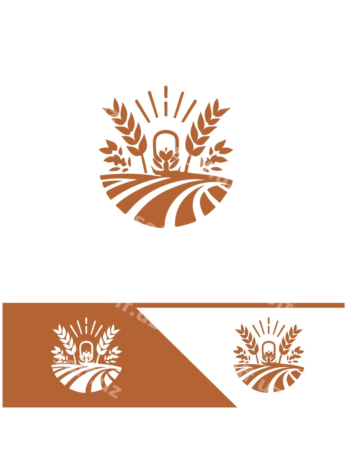 Boshqotcha maydoni logotipi | Farm field logo