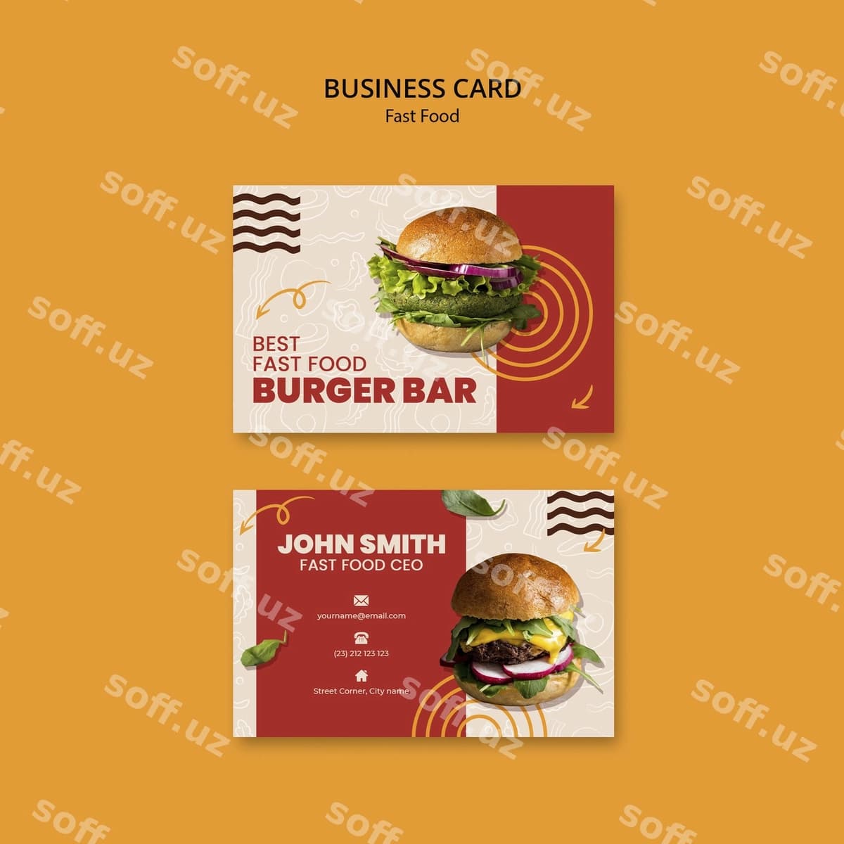 Tez ovqat shablon dizayni | Fast food template design