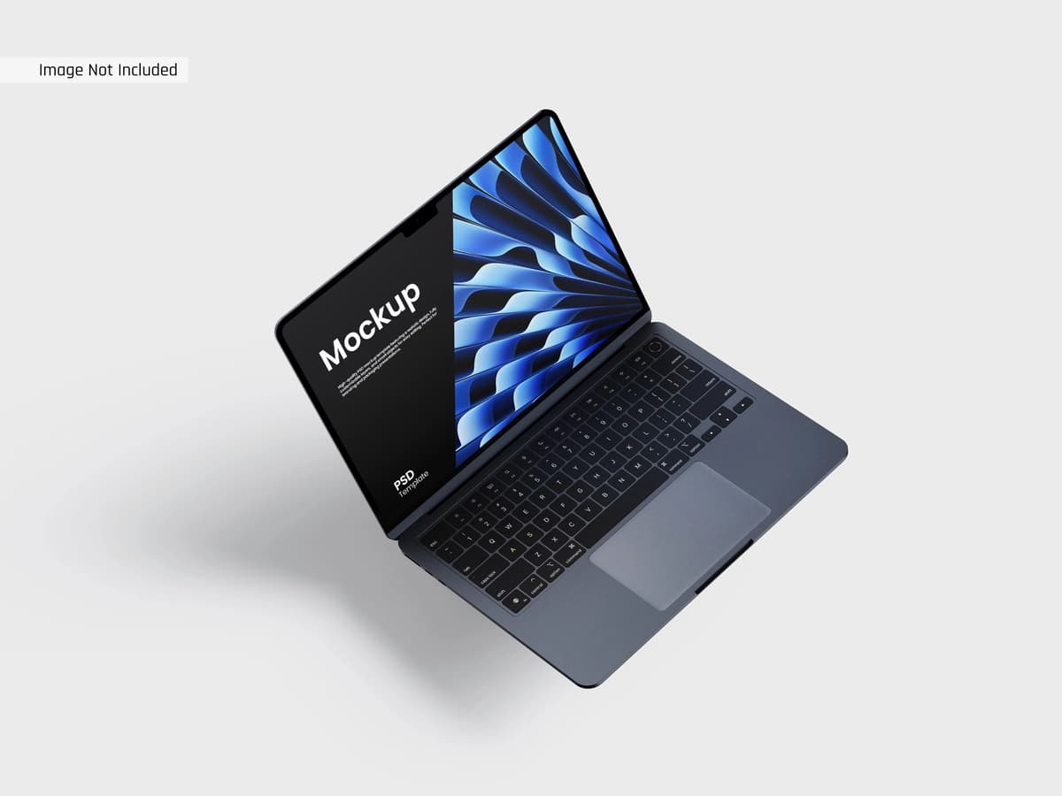 Noutbuk qurilmasi maketi mahsulot taqdimoti | Sleek laptop device mockup product presentation