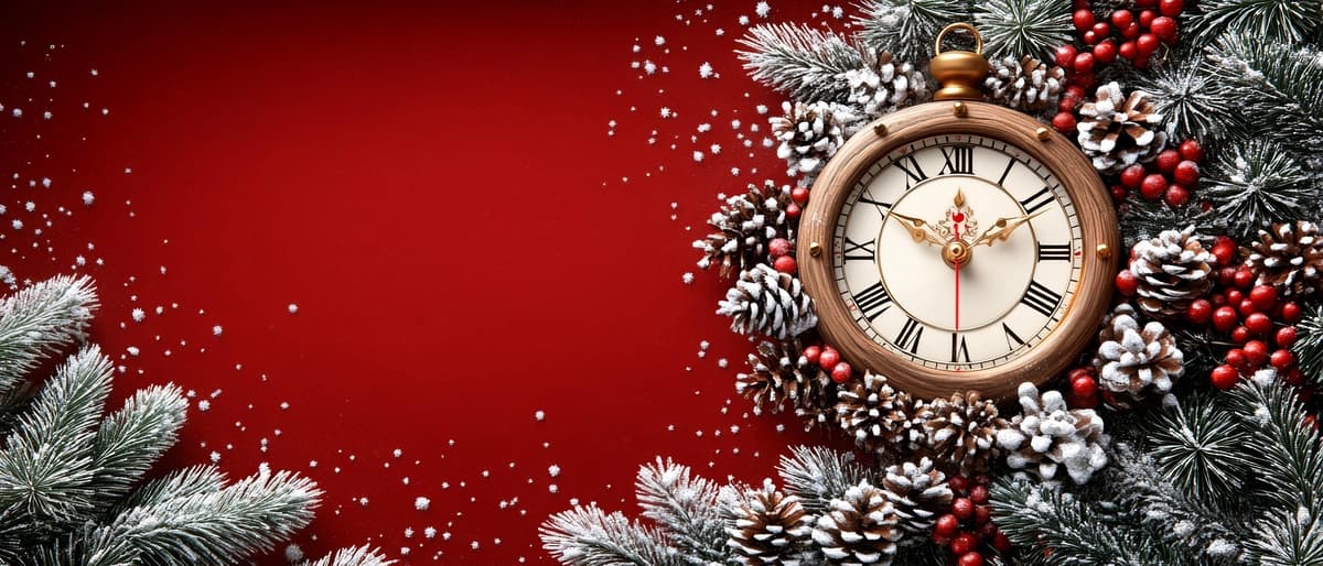 Bayramona Rojdestvo soati | Festive christmas clock