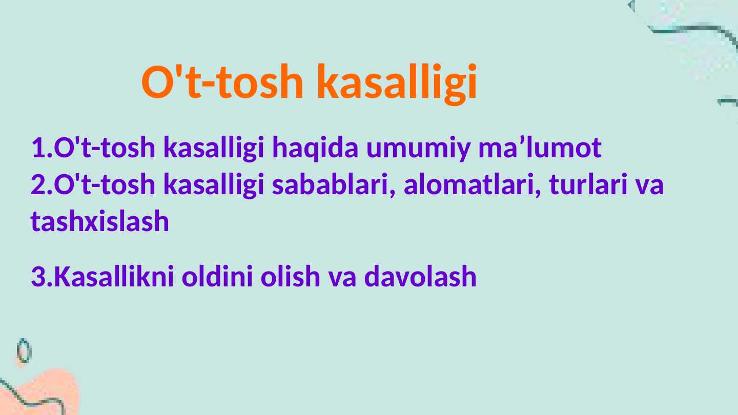 O't-tosh kasalligi
