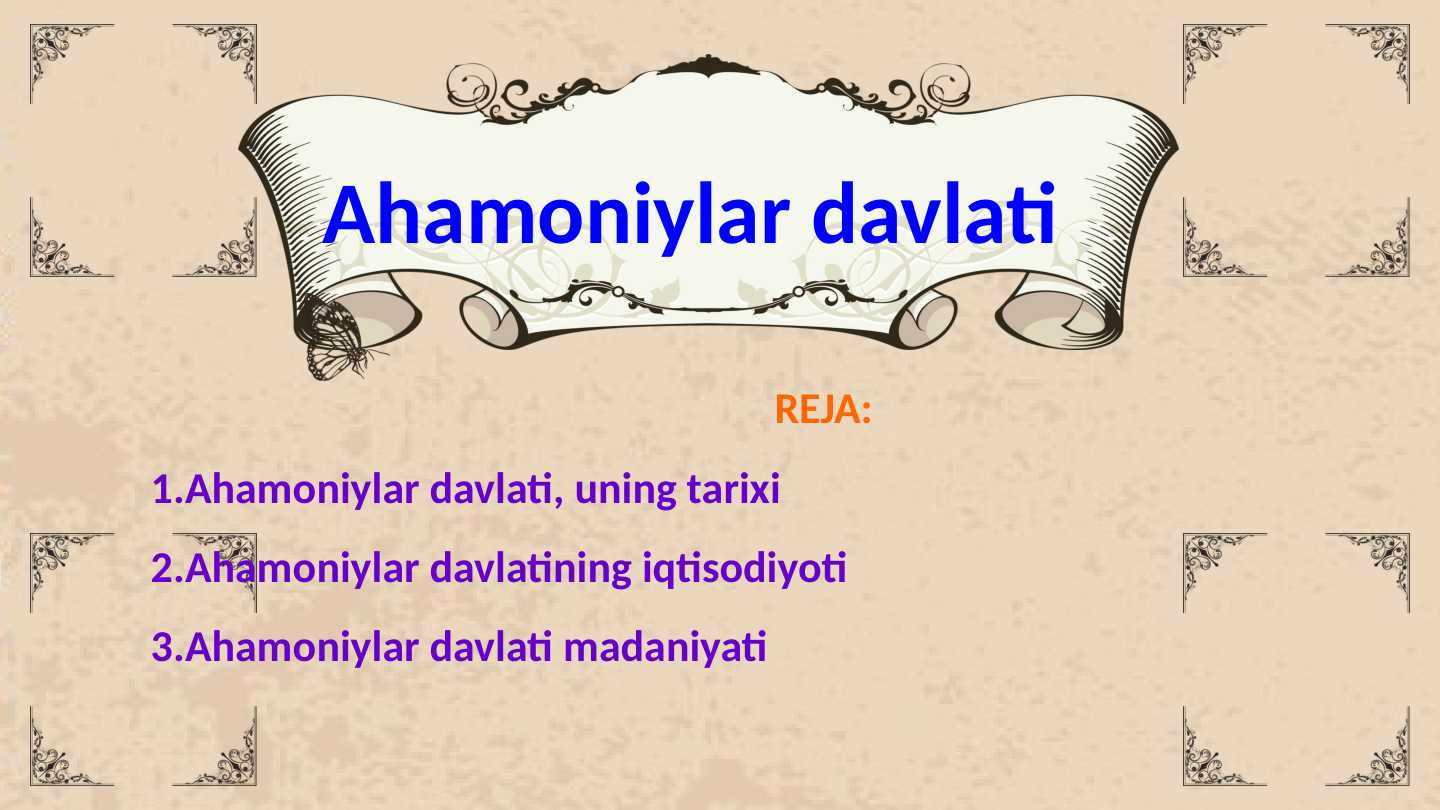 Ahamoniylar davlati