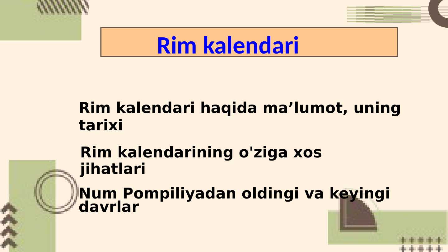 Rim kalendari