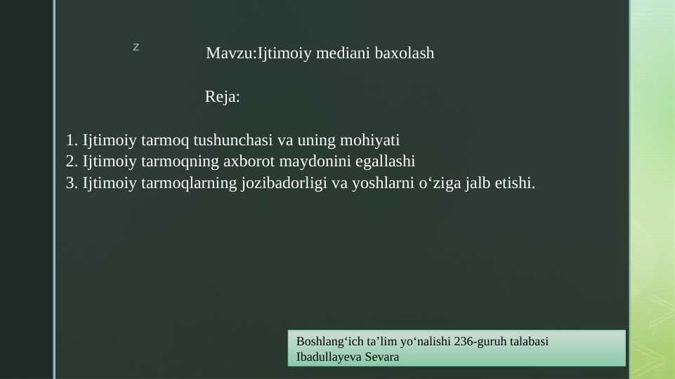 Ijtimoiy mediani baxolash