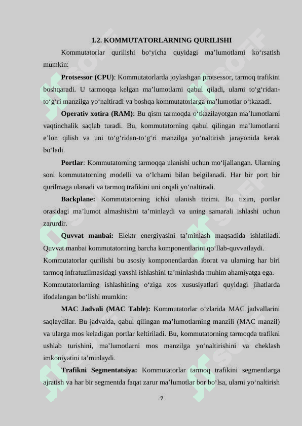 Kommutatorlarning qurilishi va ishlashining o‘ziga xos xususiyatlari