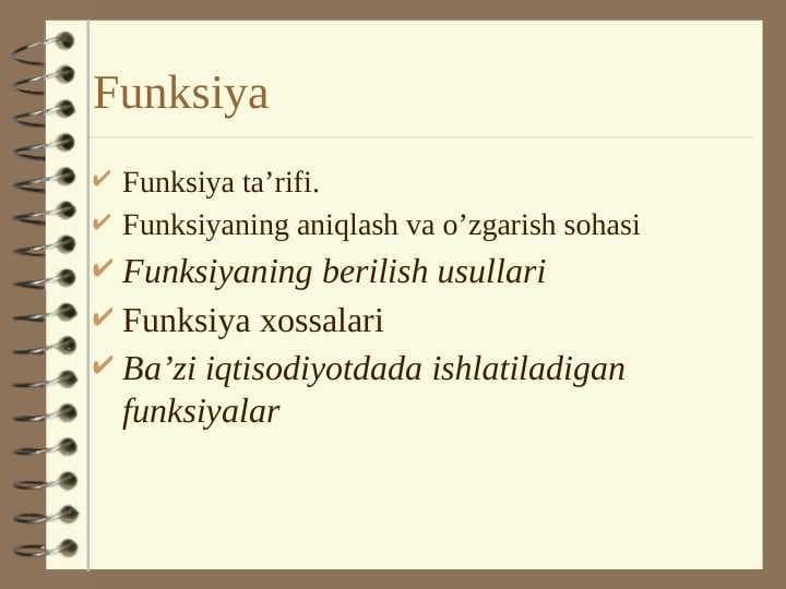 Funksiya