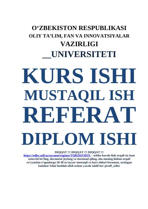 ELEMENTLAR KIMYOSIGA KIRISH