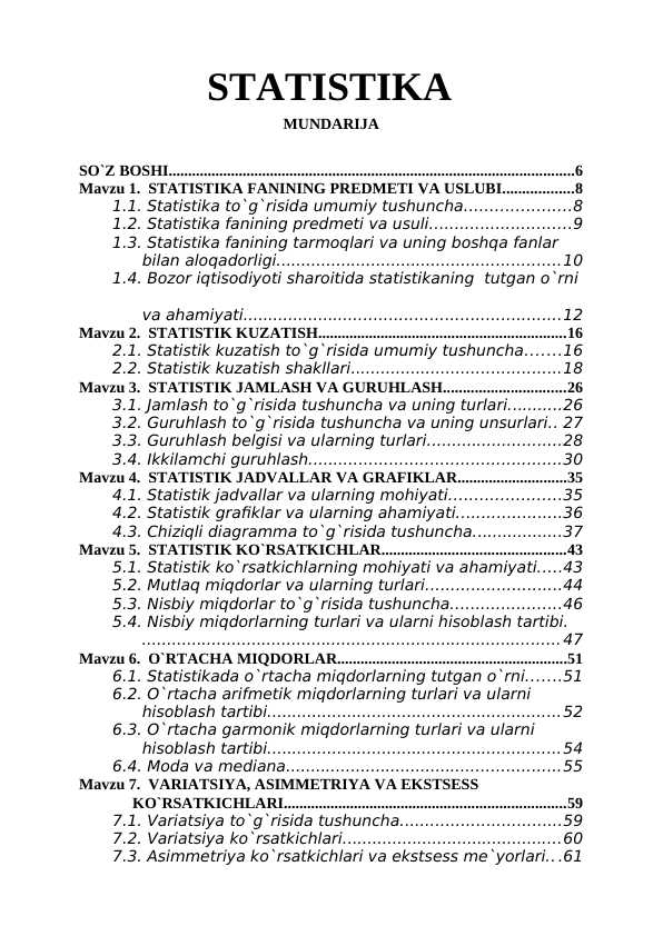 STATISTIKA