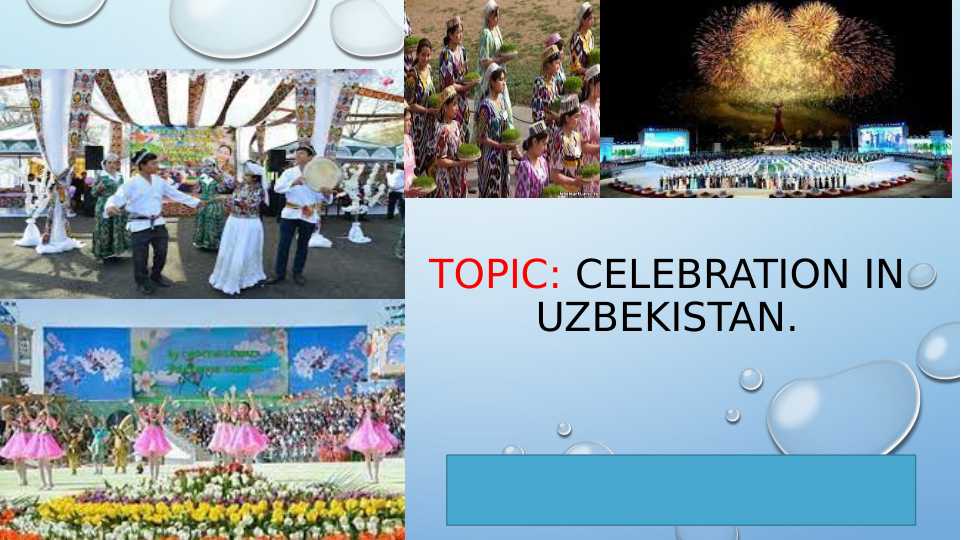 Celebration IN UZBEKISTAN