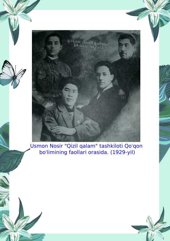 Usmon Nosir hayoti va ijodini rasmlar orqali oson yoritish