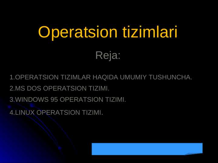 Operatsion tizimlari